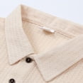 thumbnail image 7 of JULMCOMO Diamond Knit Polo Shirts for Men Short Sleeve Collared 2 Buttons Casual Golf Shirts Breathable Business Summer Men Clothing Beige M, 7 of 7