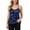 Blue, variant on Women's Sequin Tops Glitter Party Strappy Tank Top Sparkle Cami White L