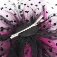thumbnail image 3 of Black Rose - Sombrero de plumas Diadema de boda para mujer con clip Sombrero de cóctel y fiesta para niñas y mujeres, 3 of 5