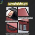 thumbnail image 6 of Foldable Car Storage Box, Artificial Leather Trunk Organizer, Expandable for SUV,Space-saving Folded, High-capacity(9 gal) Unfolded, Red, 6 of 12