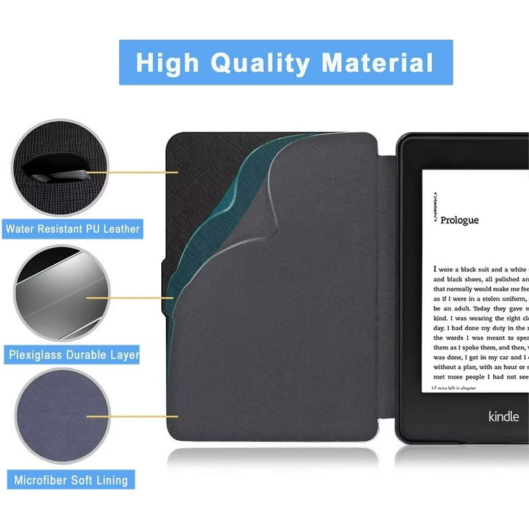 MonsDirect Case Compatible with 6 All-New  Kindle 11th Generation  2022 (Model:C2V2L3) Slim PU Leather Smart Auto Wake/Sleep Case Cover for  New  Kindle 11th Generation 2022 Release, Mint 