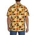 thumbnail image 5 of Haiem Happy Halloween Men's Casual Shirts Short Sleeve Button Down Shirts Fashion Textured Summer Beach Shirt-Medium, 5 of 7