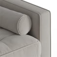 thumbnail image 3 of Pemberly Row Contemporary Performance Velvet Arm Chair in Silver, 3 of 4