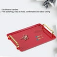 thumbnail image 4 of Serving Tray, Decorative Tray with Rounded Edges, Stable Bottom Ergonomic Grip for Beauty Salons, 4 of 7