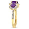 thumbnail image 3 of Everly Women's Amethyst Yellow Gold Plated Ring, 3 of 7
