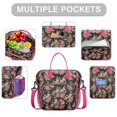 thumbnail image 2 of Pioneer Flower Floral Print Pattern Womens Lunch Box for Work,Insulated Large Lunch Bag for Tween and Teen,Loncheras Para Mujer,Leakproof Adult Lunch Bag for Work,Beach,Travel,Picnic,Camping, 2 of 7