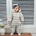 thumbnail image 4 of Ruyang Toddler Puffer Snow Pants Baby Boys Girls Winter Warm Snowsuit Zip Up Quilted Down Overalls Windproof Ski Bibs Outfit, 4 of 4