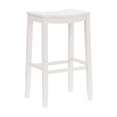thumbnail image 6 of Woven Paths Fiddler Backless Wood Bar Height Stool, White, 6 of 11