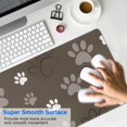 thumbnail image 4 of Long Mouse Pads for Desk,Brown Dog Paw Footprint Desk Mats on Top Of Desks, Desk Mouse Pad Extra Large with 3mm Non-Slip Base and Stitched Edge for Gaming,Office,Work,Home 31.5"x11.8", 4 of 6