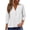 Beige, variant on LIZUOJUN Women's Solid Color Top V-Neck Elbow Sleeve Knit Cotton Blend Casual Solid Loose Fit T-Shirt for Layering Beige XL