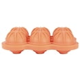 thumbnail image 2 of VIFERR 6?Hole Food?Grade Silicone Ice Mold Tray Sphere Ice Ball Maker Home Kitchen Utensils 2Pcs(Orange), 2 of 8