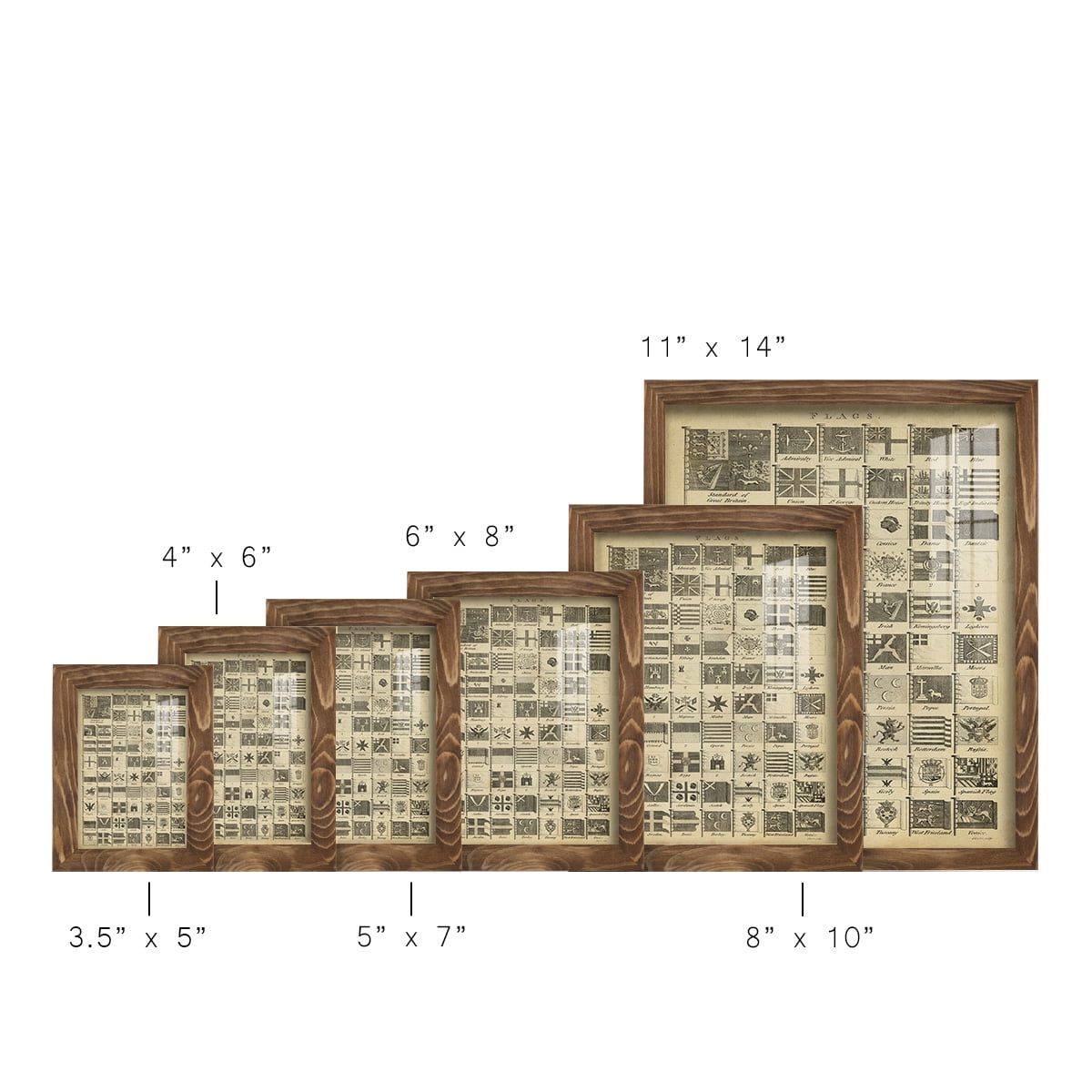 Encyclopediae VII -Framed Print w/glass-Walnut