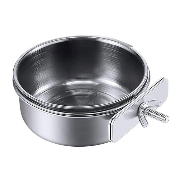 Bird Parrot Pet Stainless Steel Food Bowl