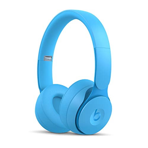 Beats Solo Pro Wireless Noise Cancelling On-Ear Headphones - Apple H1 Headphone Chip, Class 1 Bluetooth, Active Noise Cancelling, Transparency, 22 Hours of Listening Time- Light Blue