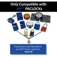 600A Series Padlock, Buy American Act Compliant, 21/2" Tall Hard