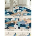 thumbnail image 5 of Blue Khaki Area Rug for Bedroom 2.7x5 Ft Nordic Retro Medieval Geometric Abstract Super Soft fuzzy Throw Rug Non-Slip Fluffy Plush Indoor Floor Carpet for Living Room Nursery Home Decor, 5 of 8