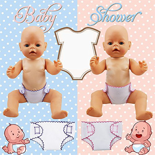 4 Diapers +8 Underwear XADP 12 Pack Doll Diapers Underwear Set for 14-18 Inch Baby Dolls,18 American Girl Doll and Other Similar Dolls