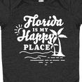thumbnail image 4 of Inktastic Florida is My Happy Place with Palm Trees Boys or Girls Baby Bodysuit, 4 of 5