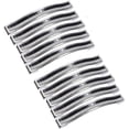 thumbnail image 1 of Juego de 10 tiradores de armario de cristal brillante con pedrería - Tiradores negros para muebles Tirador para muebles de cocina Distancia entre centros 96 mm, 1 of 5