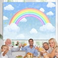 thumbnail image 4 of Blue Sky Cloud Rainbow Star Themed Party Backdrop for Birthday, 4 of 6
