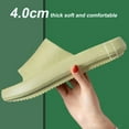 thumbnail image 4 of Slippers for Women and Men | Pillow Slippers Bathroom Sandals | Comfy | Cushioned Thick Solegreen, 4 of 4