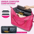 thumbnail image 3 of Bolsa de viaje WOOMADA Weekender Overnight para mujer, color rosa intenso, 3 of 7