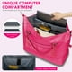 thumbnail image 3 of Bolsa de viaje WOOMADA Weekender Overnight para mujer, color rosa intenso, 3 of 7