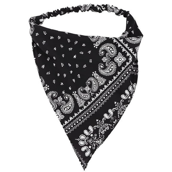 Beach Sunscreen Headscarf for Women Elastic Hair Kerchief Sun Protection Triangle Boho Head Scarf Drape Adjustable Multifunctional Face Covering