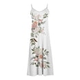 thumbnail image 3 of Generic Women's Summer Maxi Dress Casual V-Neck Sleeveless Bohemian Spaghetti Strap Floral Long Maxi Dress, 3 of 4