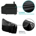 thumbnail image 4 of iCOVER Offset Smoker Cover, 60 inch Charcoal Pellet Grill Smoker Cover 600D Heavy Duty Waterproof BBQ Smoker Cover for Brinkmann Char-Broil Weber Nexgrill New Braunfels Oklahoma Joe's, 4 of 7