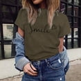 thumbnail image 3 of Mode Printemps T-Shirt Décontracté à Manches Courtes Imprimé Floral pour Femmes Blouse Haut à Manches Longues Chemises de Compression pour Femmes Col Roulé Perlé Chemises Grandes Tailles T-Shirts Amples, 3 of 3