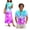 Colorful Palm Tree, variant on Yuyamidu His and Hers Matching Outfits Mens Floral Button Down Shirt Womens Hawaiian Dresses Round Neck Split Long Maxi Dress Button Up Shirt Matching Tropical Outfits for Couples Men's S