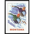 thumbnail image 2 of Art.com Ski Montana Poster Art Print, Black Frame Wall Art, 21" x 29", 2 of 5