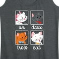thumbnail image 3 of Disney Classics - Cats & Dogs - Un Deux Trois Cat - Women's Racerback Tank Top, 3 of 5
