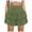 Army Green, variant on Women's Irregular Pleated Flared Skort With Built In Adult Skirts for Women plus Size Latex Mini Skirt Wrap Skirts Leather Pleated Skirt Poodle Skirts for Women Rhinestone Fringe Skirt Plaid Midi