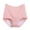 Pink, variant on Women Girls Plus Size Cotton Solid Color Menstrual Period Underwear Physiological Leakproof Panties