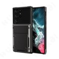 thumbnail image 3 of Card Holder Case For Samsung Galaxy S24 Ultra S23 S22 S21 Note 20 10 S10 Plus Heavy Duty Wallet Hidden Flip Slot Protective Cove, 3 of 5