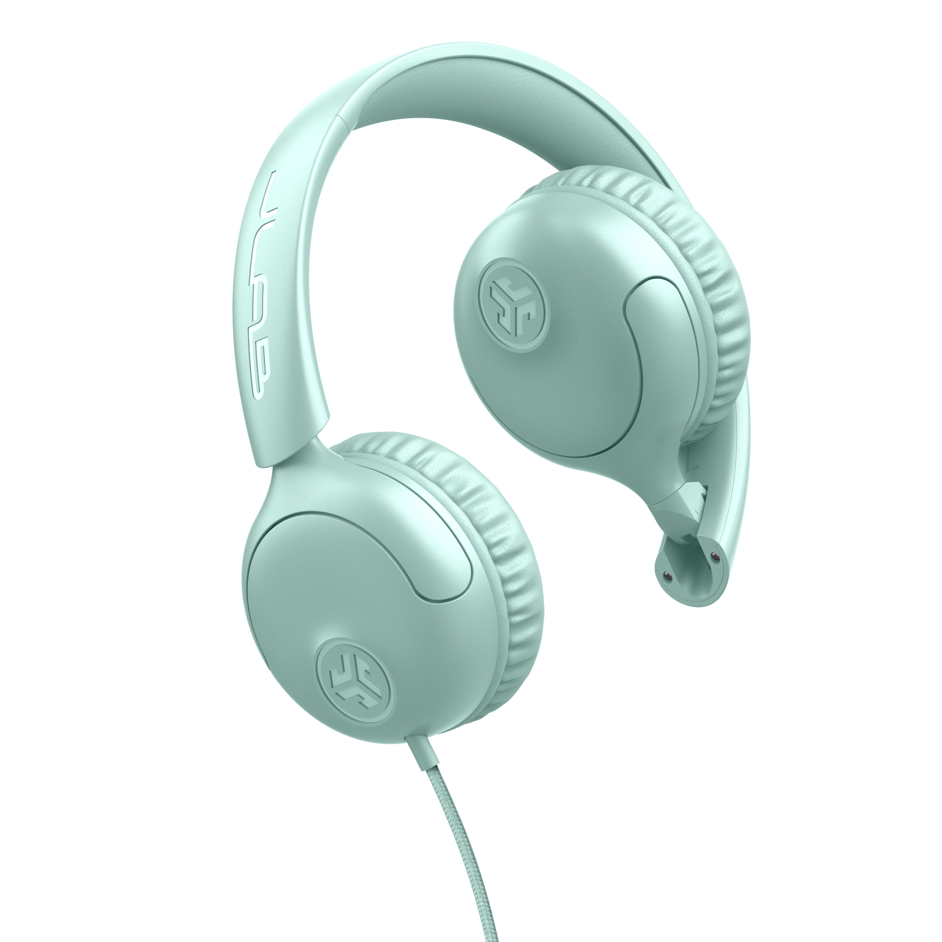 JLab Studio 2 Wired Headphones, Mint, Cloud Foam Comfort, Foldable