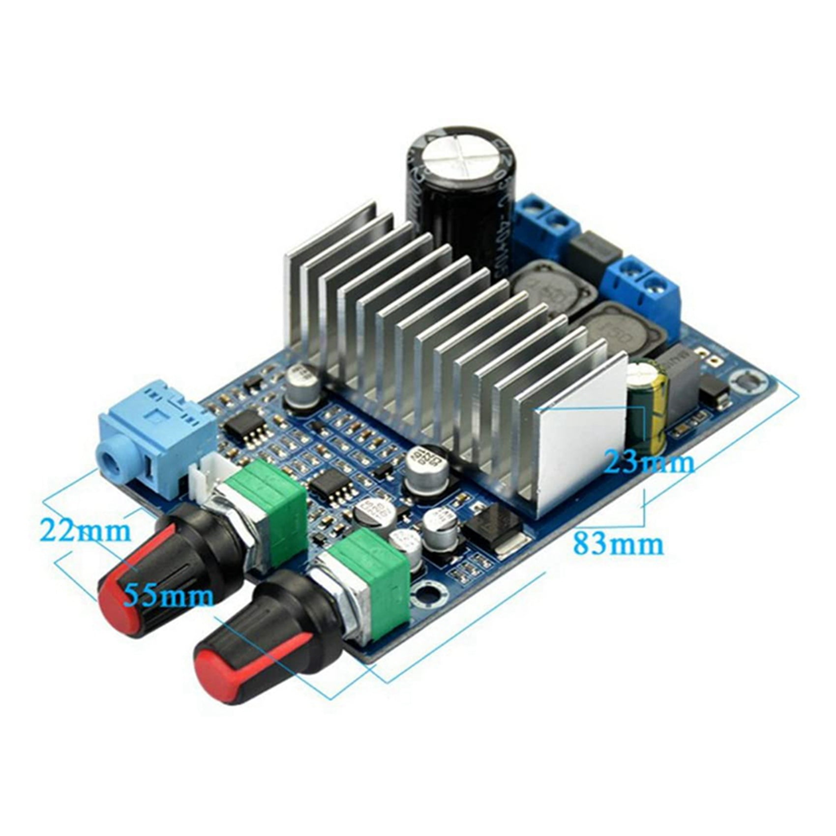 4X TPA3116 Subwoofer Amplifier Board 100W Bass Output DC12-24V Digital Small Power Amplifiers Video Audio Accessories