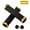 Gold, variant on Bike Handlebar Grips, Staron 2026 2PCS Non-Slip MTB Grips, Rubber Ergonomic Comfort Grip with Aluminum Alloy Ends for Cycle Bike, White