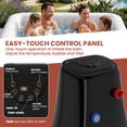 thumbnail image 4 of MOPHOTO Inflatable Hot Tub,4-6 Person Large Square Portable Blow up Hot Tub with Headrests and Cup Holder,Leak-Proof PVC Outdoor Spa with 130 Air Jets, 4 of 10