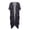 Bat Silhouette Pattern, variant on Gothic Skull Tombstone Pattern Long Kimono Swimsuit Cover Up Lightweight Polyester Breathable Bathing Suit Cover Up