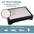 thumbnail image 6 of Hoovy 3.5? Step Riser - Portable One Step Stool for Elderly & Disabled -Antislip Half Step for Indoor & Outdoor Stairs, Cars, Bed, Chair, Shower - Lightweight Mobility Safety Tread for Up to 400lbs, 6 of 10