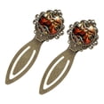 thumbnail image 2 of Owl Vintage Copper-Colored Lace Bookmarks: Stainless Steel Material, Gifts for Readers and Book Lovers, Set of 2 Bookmarks, 2 of 5