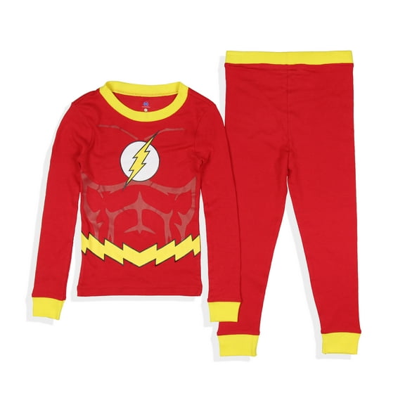 DC Comics Toddler Boys' Superhero Costume Tight Fit Multiple Styles Sleep Pajama Set Long Sleeves Pants