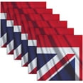 thumbnail image 6 of British Flag Cloth Napkins Set of 4,20x20 Inches Napkins Cloth Washable Reusable Soft for Dinner,Wedding,Parties,Home Dinner,Tableative Decor Gift, 6 of 7