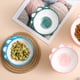 thumbnail image 5 of Cuenco elevado inclinado de cerámica pequeño para perros y gatos, cuenco elevado para agua y comida para gatos, cuencos de alimentación cómodos para mascotas, color rosa, 5 of 7