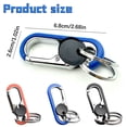 thumbnail image 3 of Carabiner Keychain with Bottle Opener, Heavy Duty Metal Quick Release Key Clip with Dual Key Rings, Multifunctional Key Organizer for Men Women Outdoor Camping Hiking Daily Use, 3 of 6