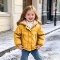 thumbnail image 2 of OGLCCG Girls Winter Coat Fleece Lined Hooded Puffer Jacket with Pockets Warm Full Zip Thick Parka Coats,Size 1-7, 2 of 8