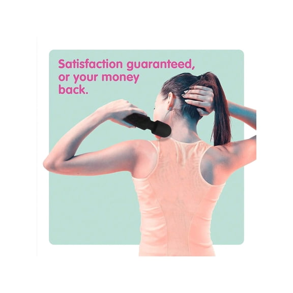 2025 Upgrade Mini Electric Handheld Massager Wand, Powerful 6 Speed Vibration Modes,Cordless Handheld and Portable,Suitable for Shoulder,Neck and Back Massage